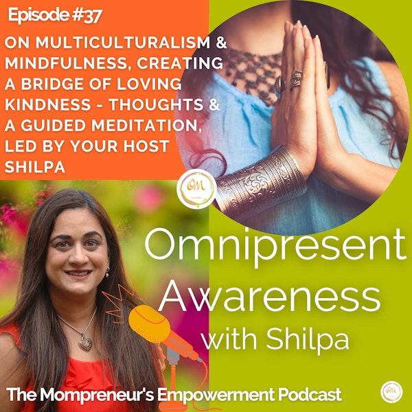 On Multiculturalism & Mindfulness, Creating a Bridge of Loving Kindness - Thoughts & A Guided Meditation, Led by Your Host Shilpa (Episode #37 ) Image
