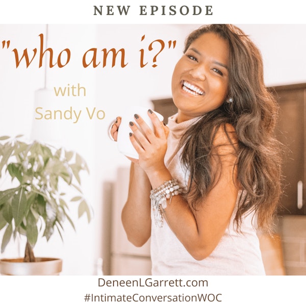 “who am i?” with Sandy VO Image