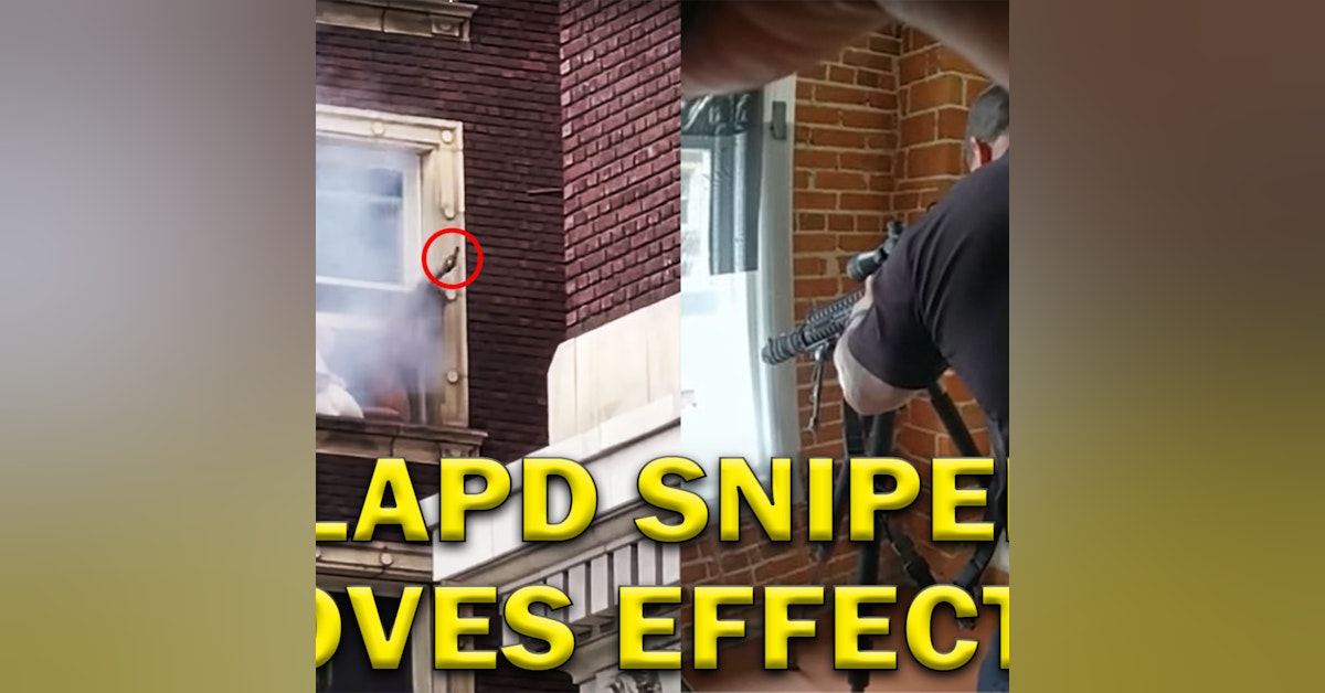 Rare Glimpse Of Police Sniper At LAPD On Video! LEO Round Table S07E25d