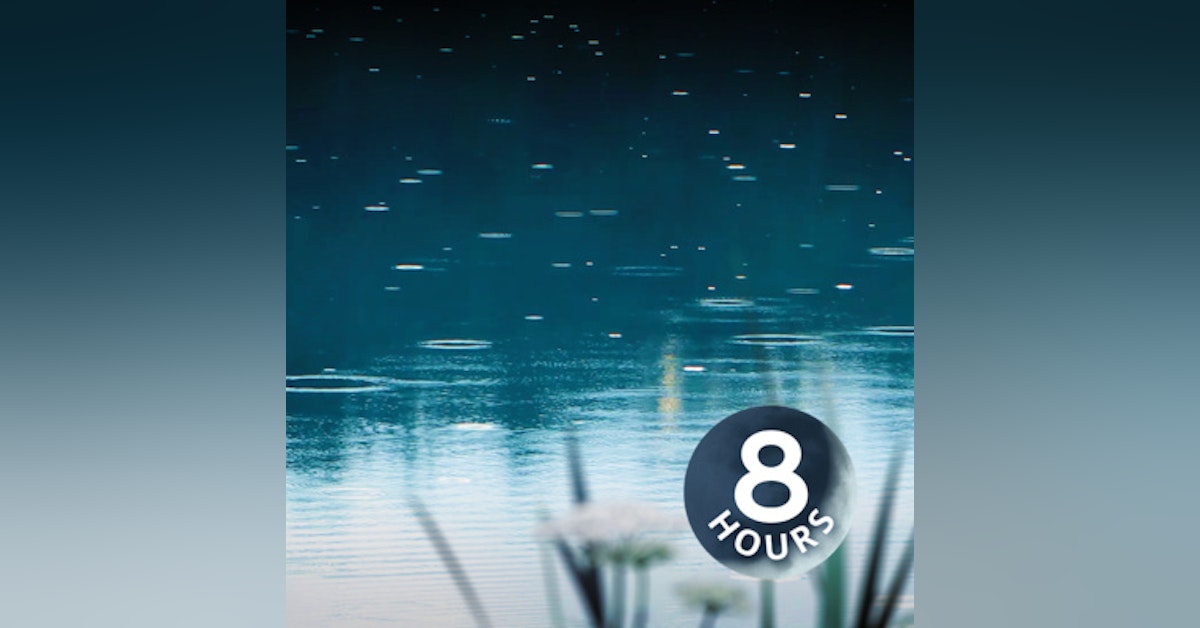 Rain on Pond White Noise 8 Hours | Sleep, Study, or Focus with Relaxing Rainstorm Sound