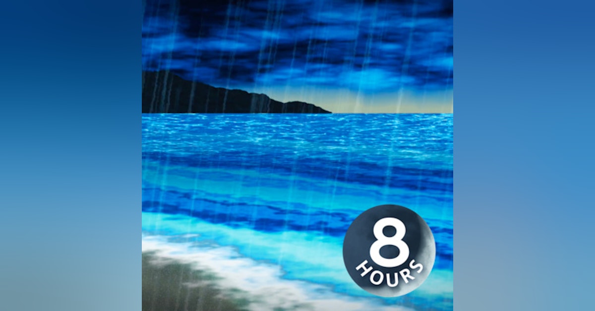 Rain & Ocean Sounds 8 Hours | Sleep, Study or Relax with White Noise