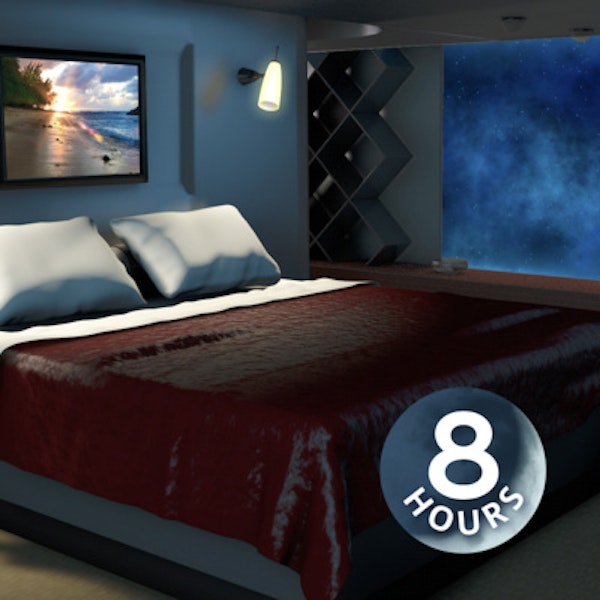 Spaceship Bedroom White Noise 8 Hours | Sleep, Study, Focus Image