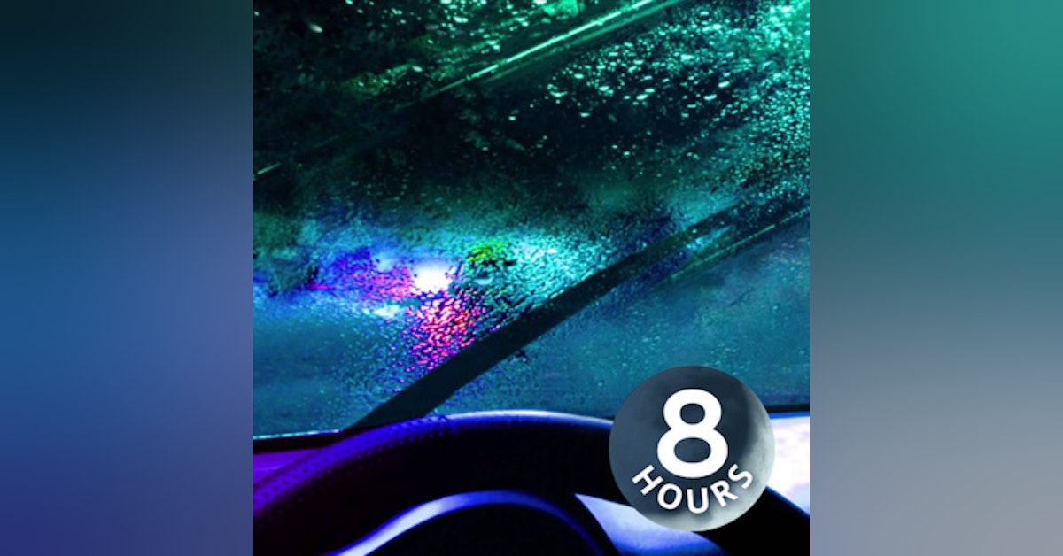Rain on Car 8 Hours | Rainstorm White Noise for Relaxation
