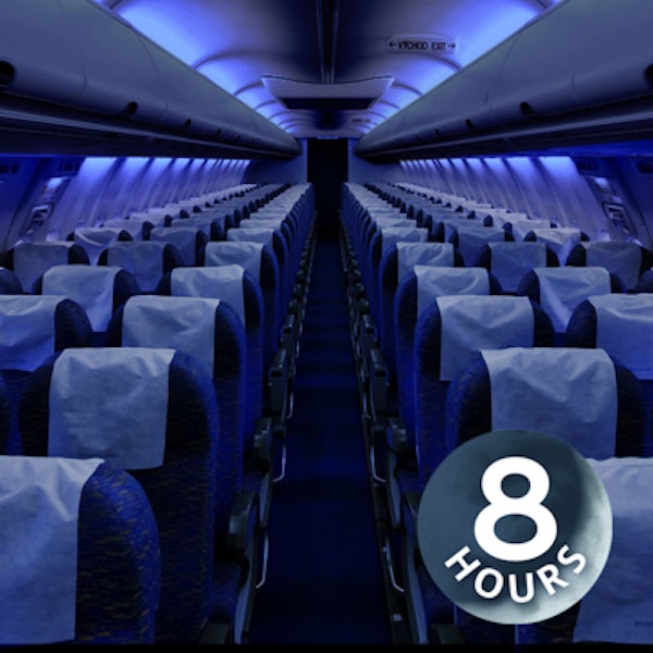 Airplane Cabin White Noise Jet Sounds 8 Hours | Great for Sleeping, Studying, Reading or Homework Image