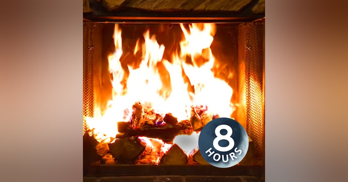 Wood Fire Crackling 8 Hours | White Noise to Relax, Study or Sleep