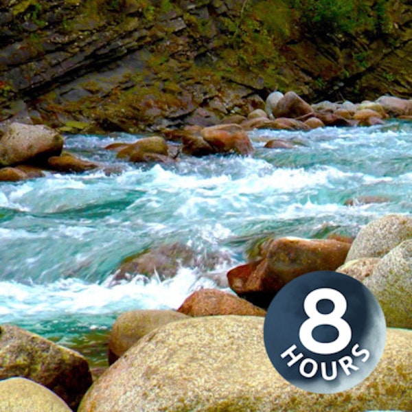 Relaxing Water Sounds Mountain River to help you Sleep, Study or for Stress Relief 8 Hours Image