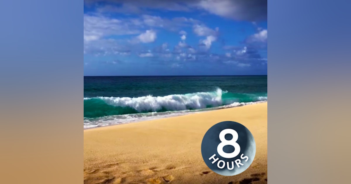 Relax! Ocean Waves Seaside Ambience for Stress Relief 8 Hours | White Noise Surf Sounds in Hawaii