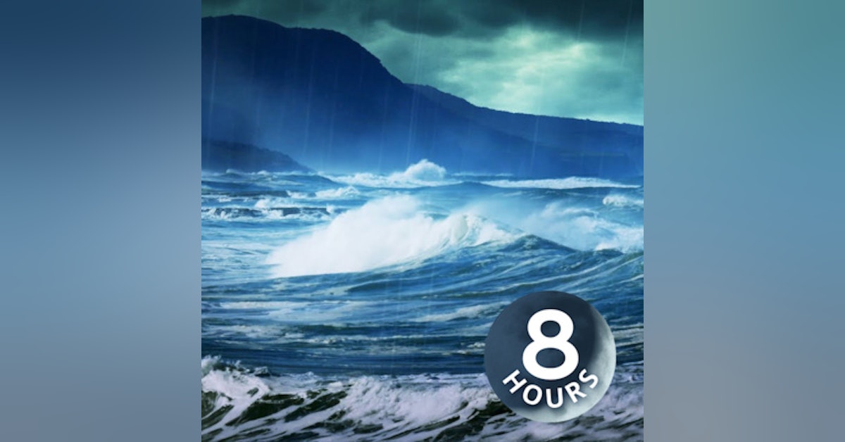 Rain Sounds for Relaxation with Ocean Waves 8 hours | Sleep or Study with Nature White Noise