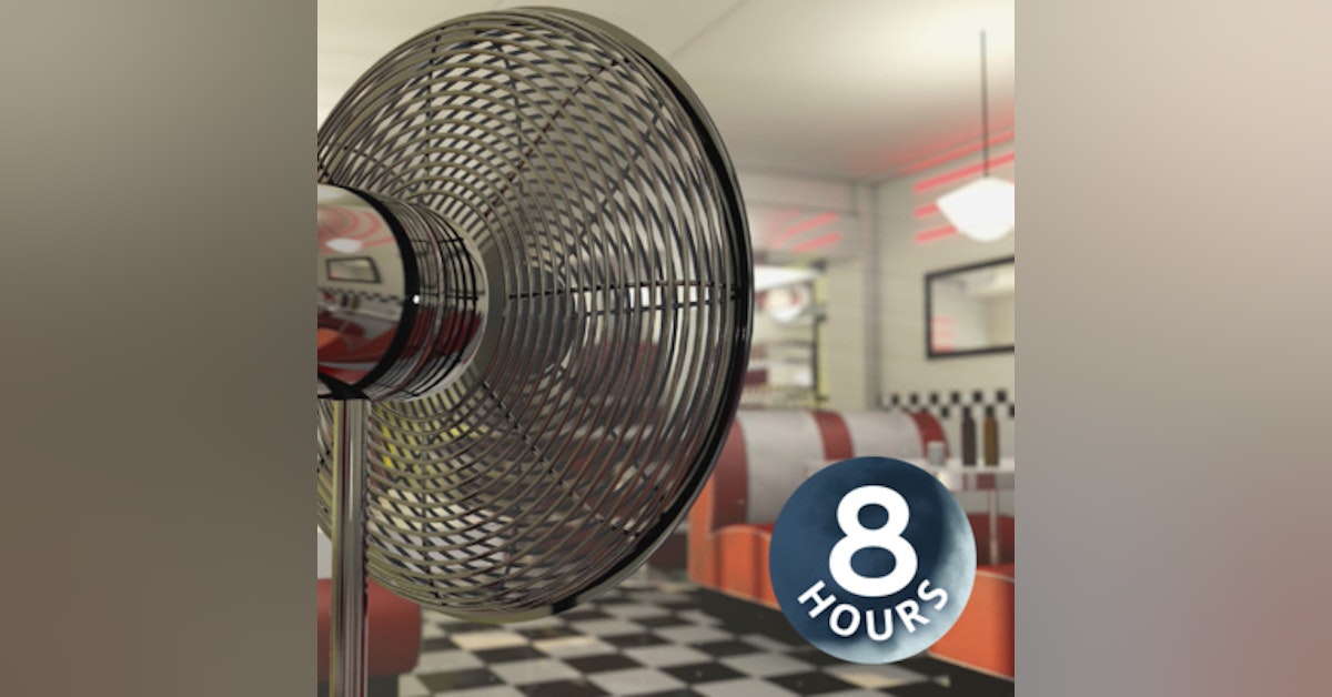 Fan Sounds & Diner Ambience 8 Hours | Relax or Study in Classic American Restaurant