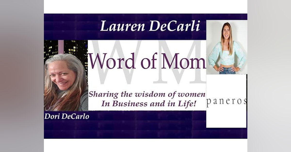 Lauren DeCarli Founder of Paneros Clothing in The Business Spotlight on WoMRadio