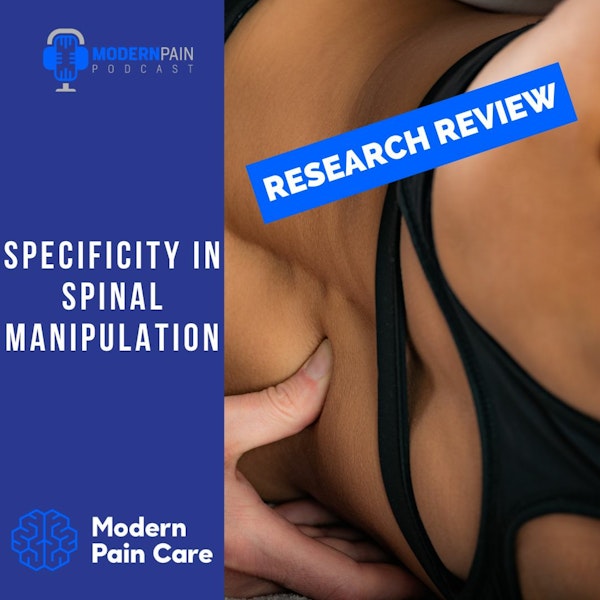 **Research Review** Specificity In Spinal Manipulation
