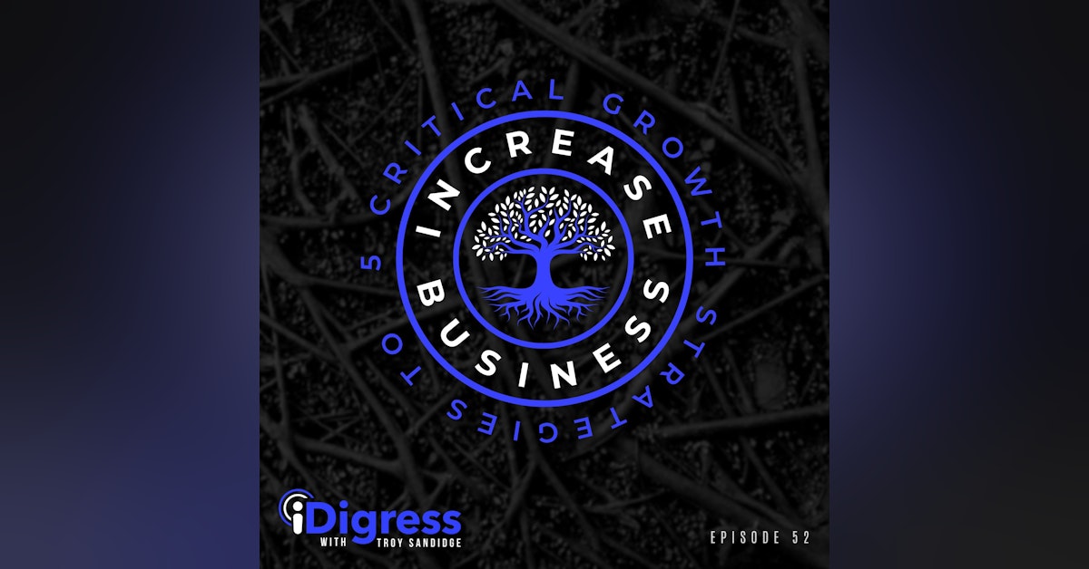 Ep 52. iDigress Is Nominated For A Webby Award! Going Back To My Roots. 5 Critical Growth Strategies That Will Increase Any Business.