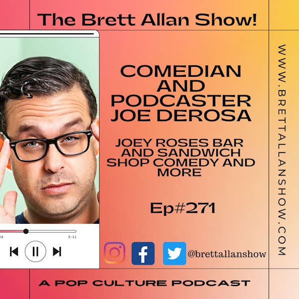Comedian and Podcaster Joe DeRosa |  Joey Roses Bar and Sandwich Shop Comedy and More Image