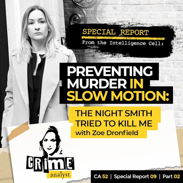 52: Special Report from the Intelligence Cell | Ep 52 | Preventing Murder in Slow Motion™:  Escalating Risk with Zoe Dronfield, Part 2 Image