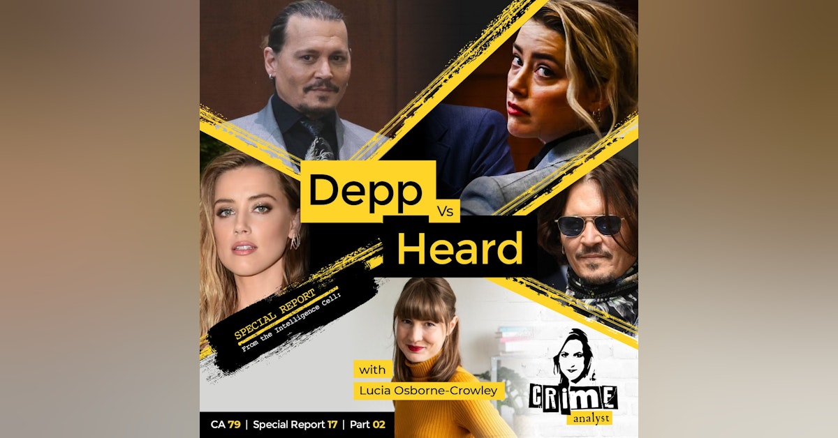 79: The Crime Analyst | Ep 79 | Johnny Depp vs Amber Heard with Lucia Osborne-Crowley, Part 2