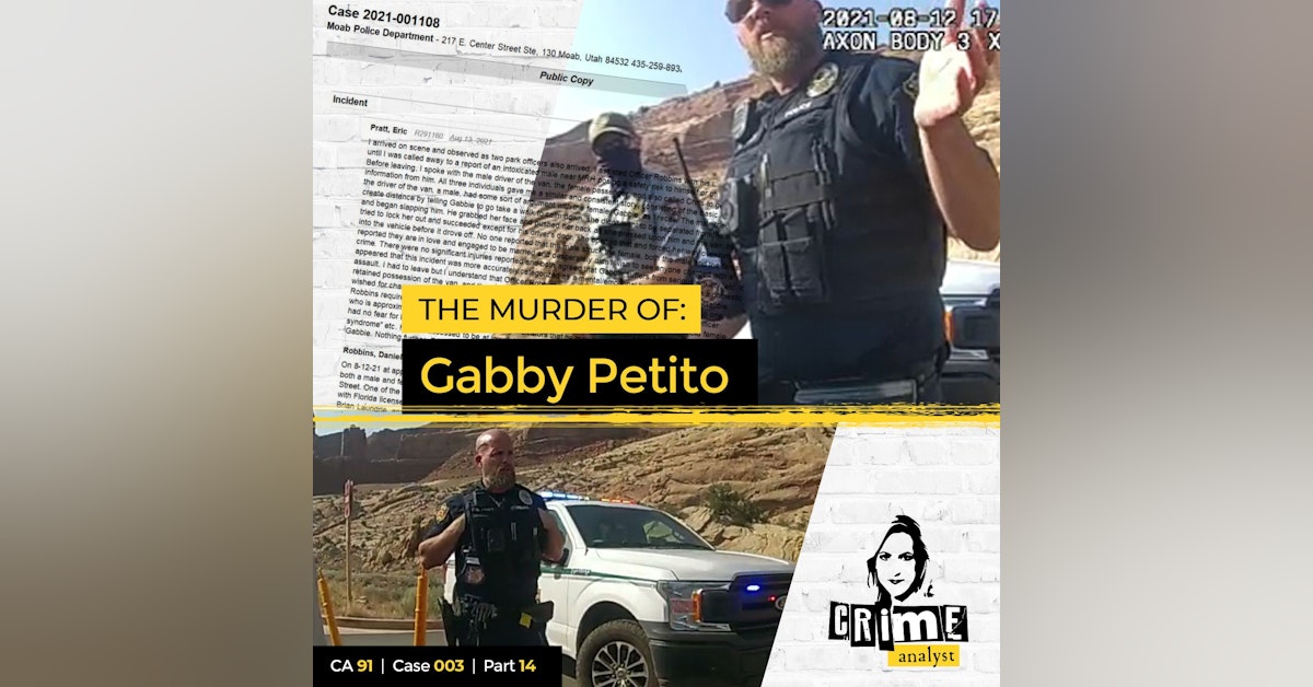 91: The Crime Analyst | Ep 91 | The Murder of Gabby Petito, Part 14