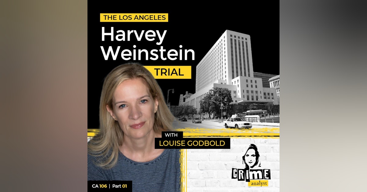 106: The Crime Analyst | Ep 106 | The Los Angeles Harvey Weinstein Trial with Louise Godbold, Part 1
