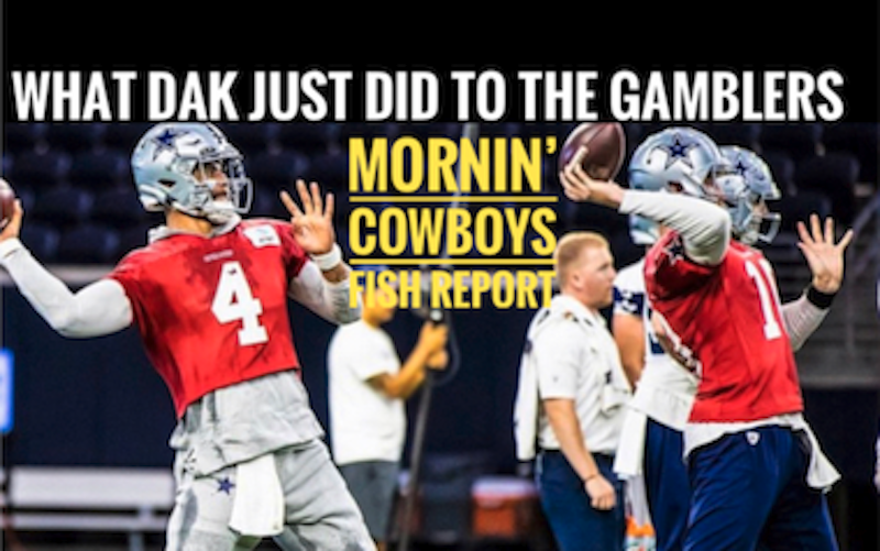 Episode image for Fish Report Podcast - #DallasCowboys - WHAT DAK JUST DID TO THE BETTING LINE!