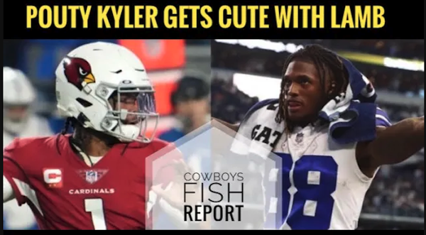 Why’s POUTING Kyler Murray playing footsie w #dallascowboys CeeDee Lamb?