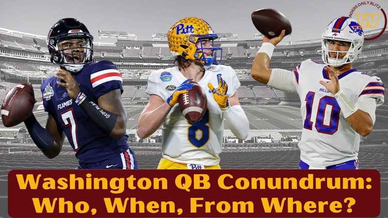 Episode image for Washington Commanders QB Conundrum: Who, When, From Where?