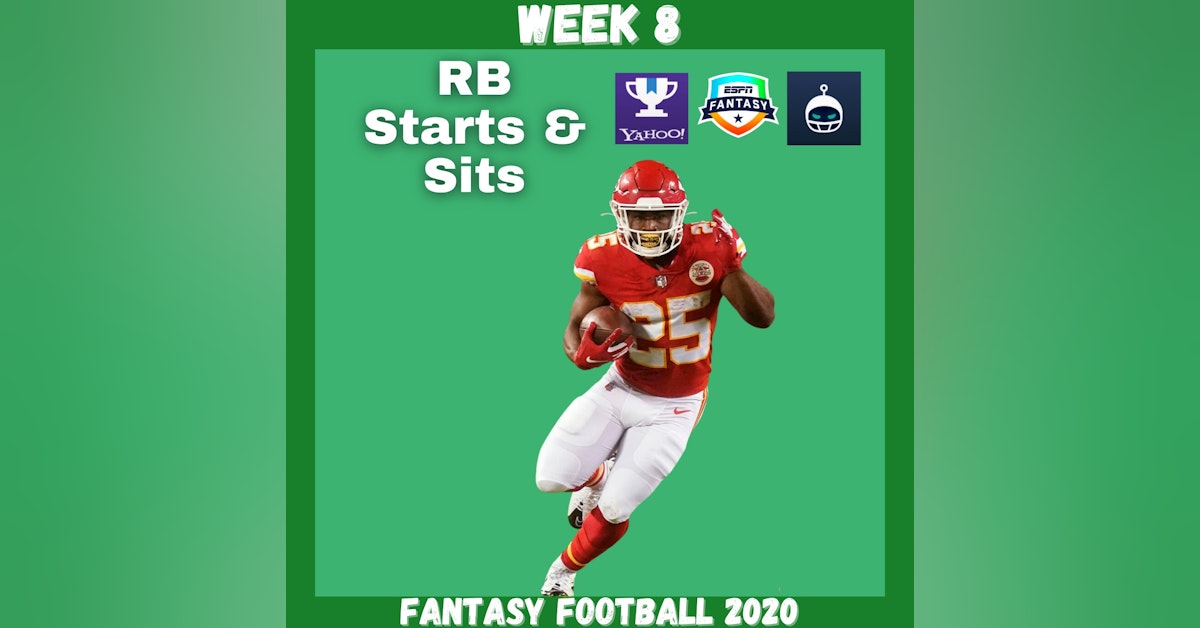 Fantasy Football 2020 | Week 8 RB Starts & Sits Every Matchup