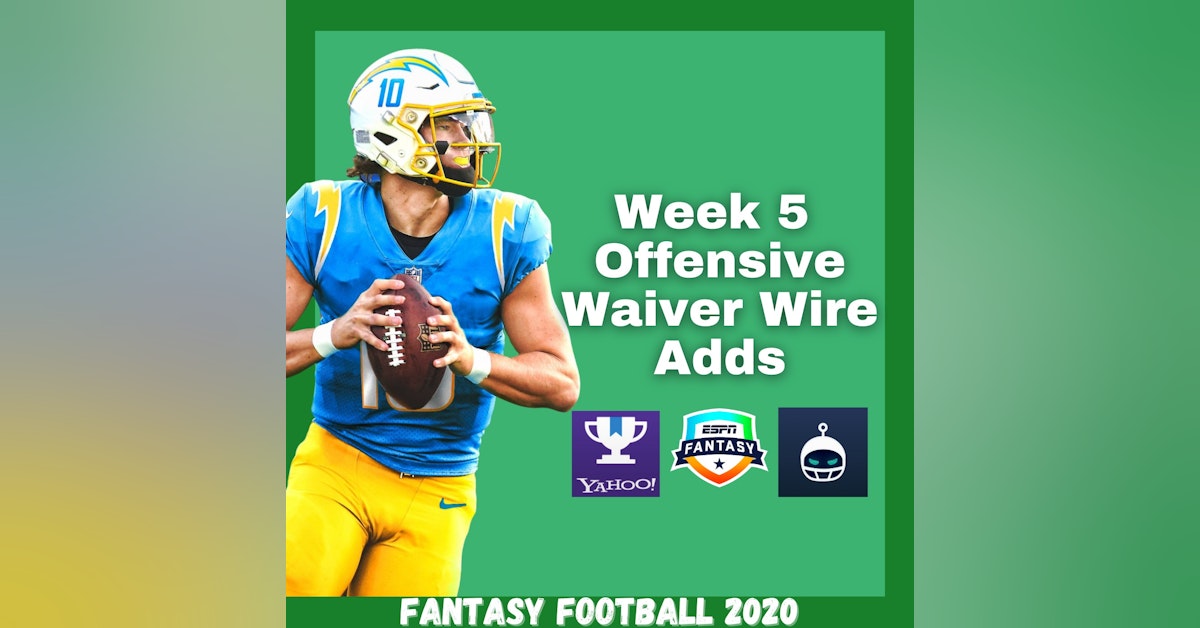 Week 5 Offensive Waiver Wire Adds | Money Makin' Moves