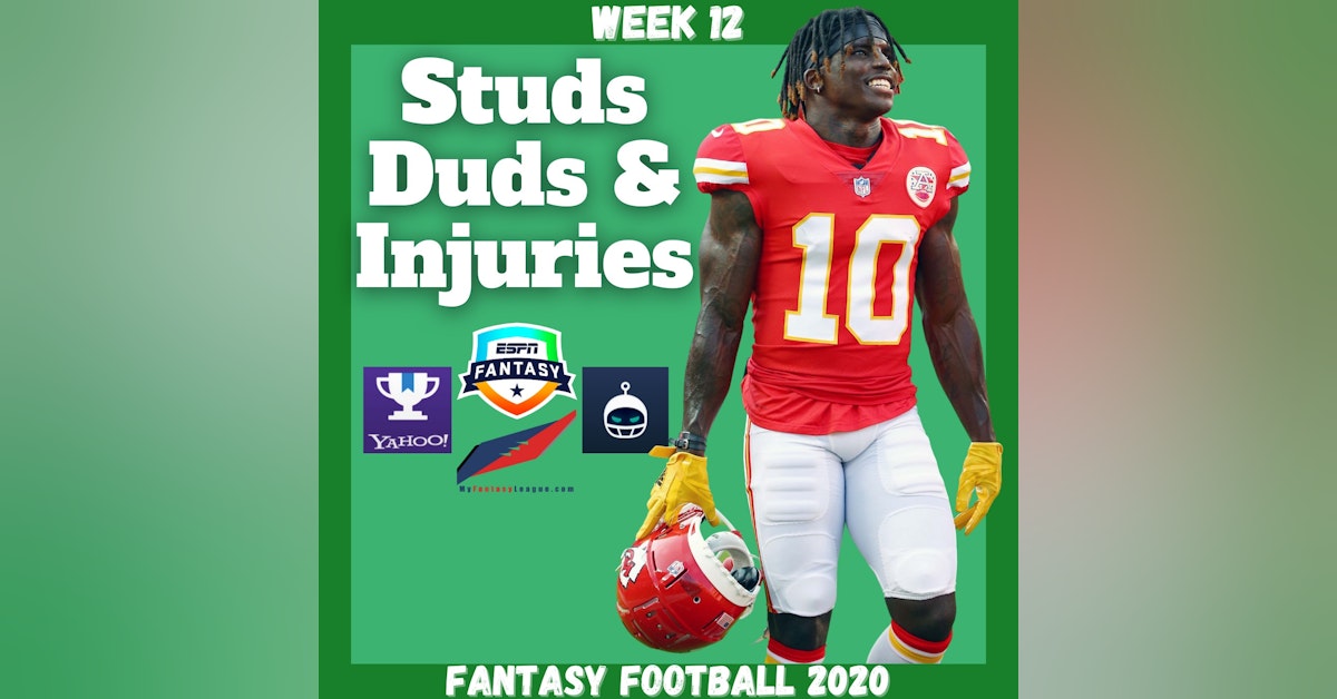 Fantasy Football 2020 | Week 12 Recap, Studs, Duds, IDP & Injuries