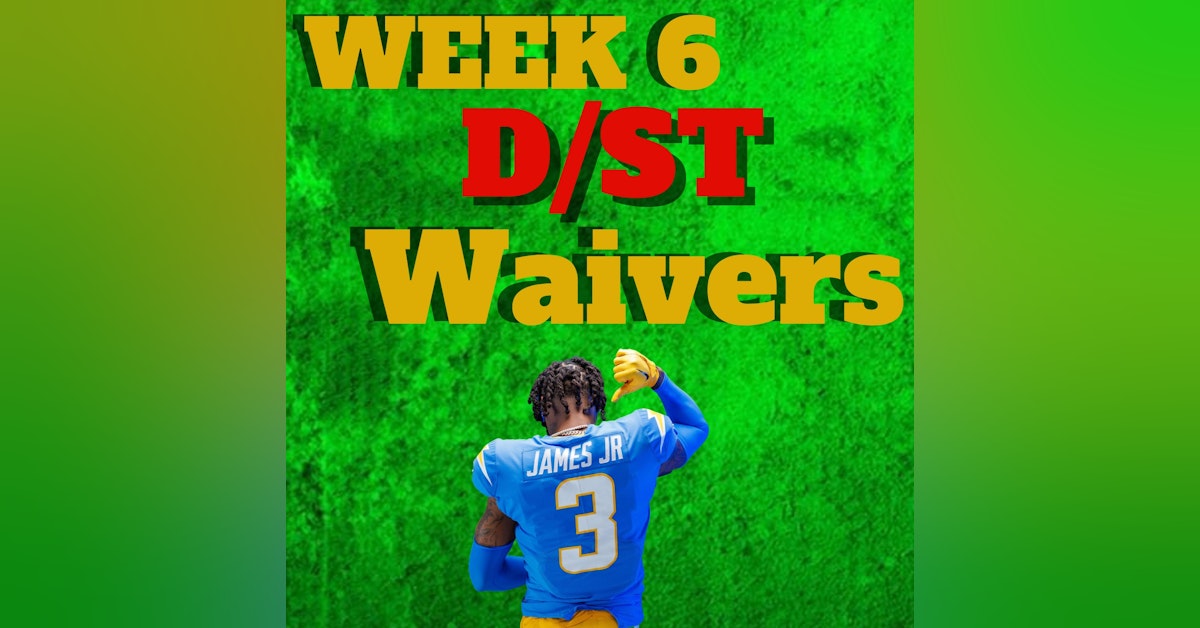 Week 6 Team Defense D/ST Waiver Wire Adds