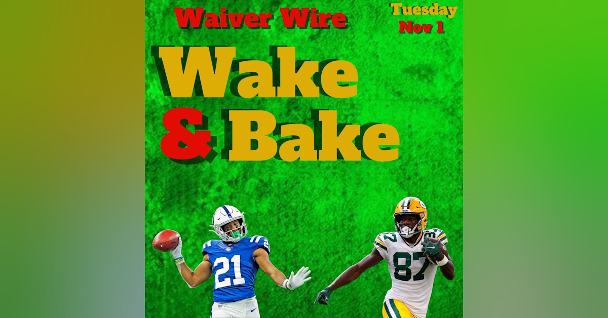Week 9 Fantasy Waiver Wire Wake & Bake