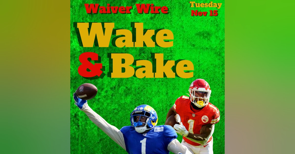 Week 11 Fantasy Waiver Wire Wake & Bake | Fantasy Football 2022