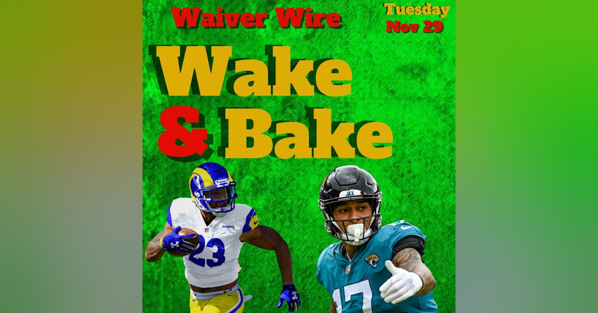 Week 13 Fantasy Waiver Wire Wake & Bake