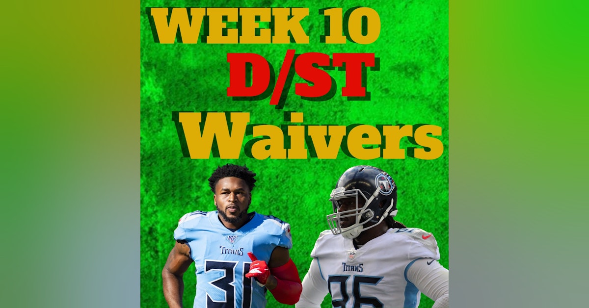Week 10 Team Defense D/ST Waiver Wire Adds