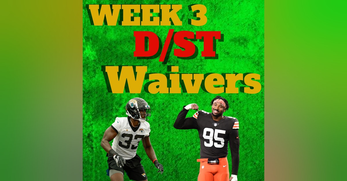 Week 3 Team Defense D/ST Waiver Wire Adds