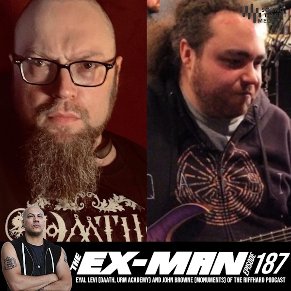 Eyal Levi (Daath, URM Academy) and John Browne (Monuments) of The Riffhard Podcast Image