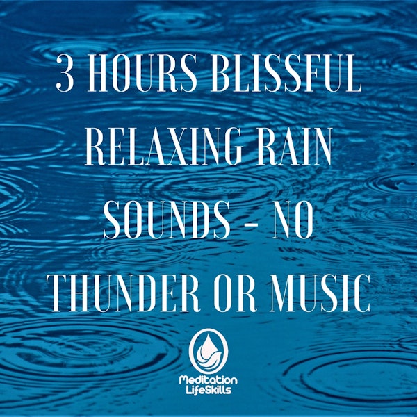 3 Hours Blissful Relaxing Rain Sounds - No Thunder Or Music Image