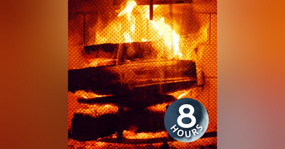 Fireplace Burning Sounds 8 hours | Relax, Sleep, or Study to Crackling Flames White Noise