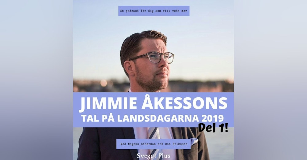 Om Jimmie Åkessons tal på landsdagarna 2019 (del 1)