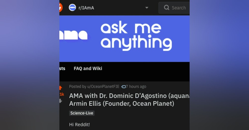 Live reddit AMA with Ocean Planet Conference!