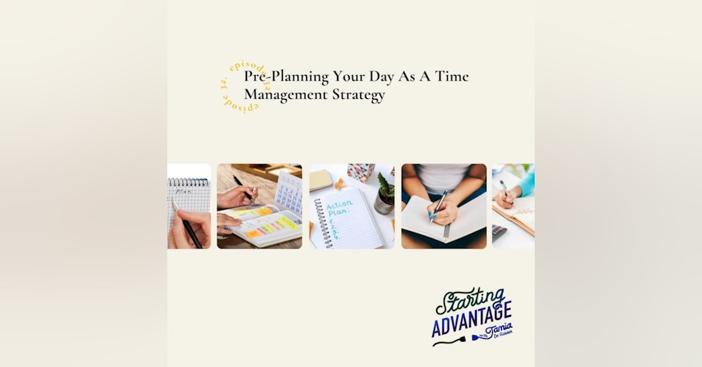 Pre-Planning Your Day As A Time Management Strategy