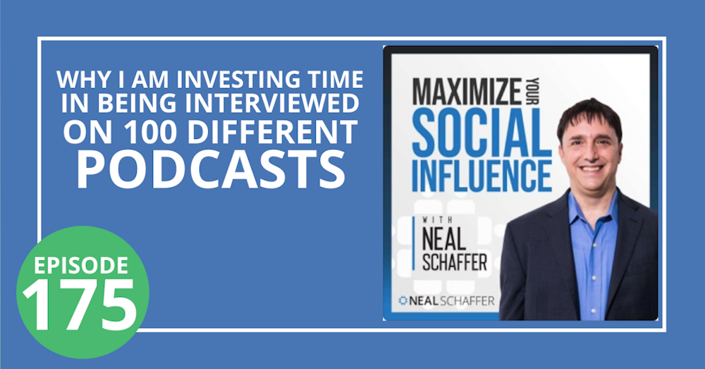 175: Why I am Investing Time in Being Interviewed on 100 Different Podcasts