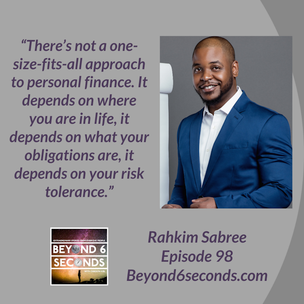 Episode 98: Take Control of Your Money and Life -- with Rahkim Sabree Image