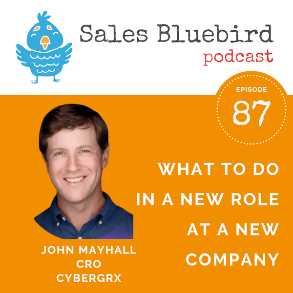 87: John Mayhall Chief Revenue Officer at CyberGRX on what to do when you take on a new role, at a new company, in a new market Image