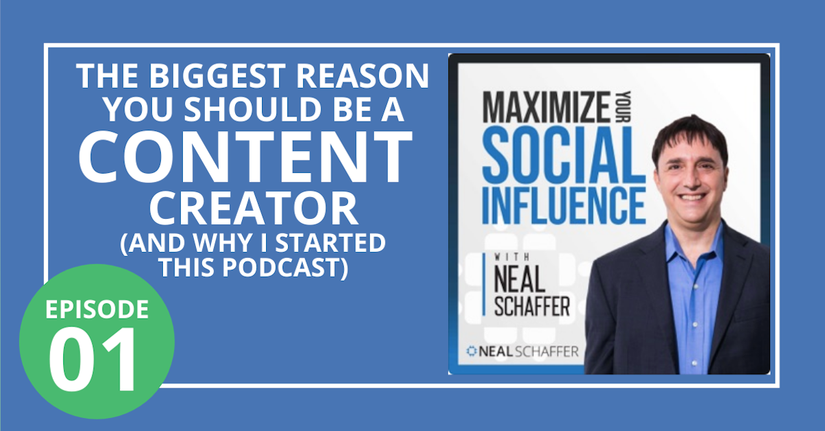 1: The Biggest Reason You Should Become a Content Creator (and Why I Started this Podcast)