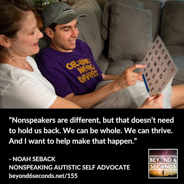 Nonspeaking autistic self advocacy – with Noah Seback Image