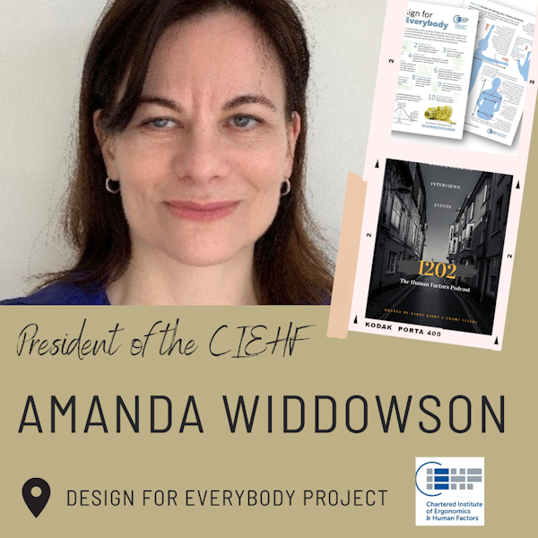 Design for Everybody – An interview with CIEHF President -Amanda Widdowson