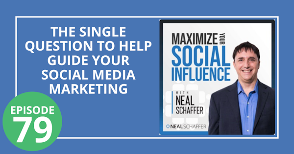 79: The Single Question to Help Guide Your Social Media Marketing Image