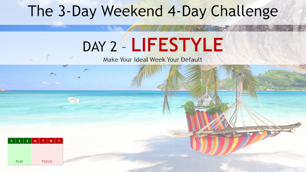 151. Make Your Ideal Week Your Default Lifestyle - Day 2 of the 3-Day Weekend 4-Day Challenge Image