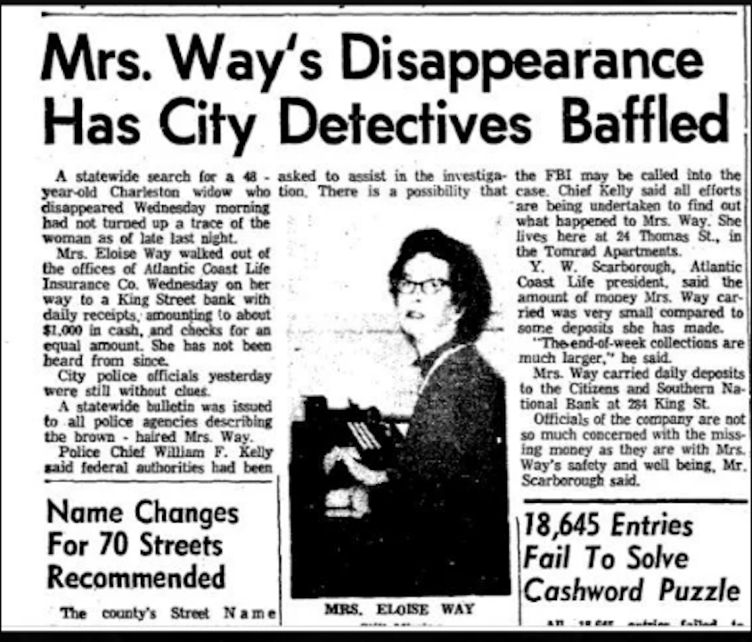 The Unsolved Disappearance Of Eloise Way