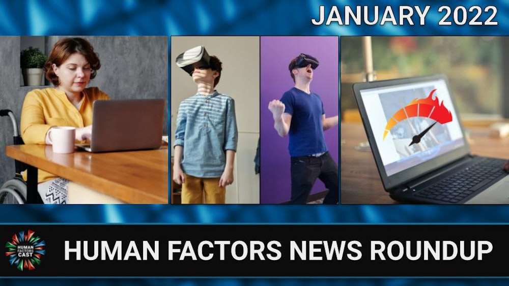 Human Factors News Monthly Roundup (January 2022)