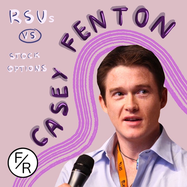 RSUs VS stock options - why do stock options suck so much? Explained by Casey Fenton, founder of Upstock. Image